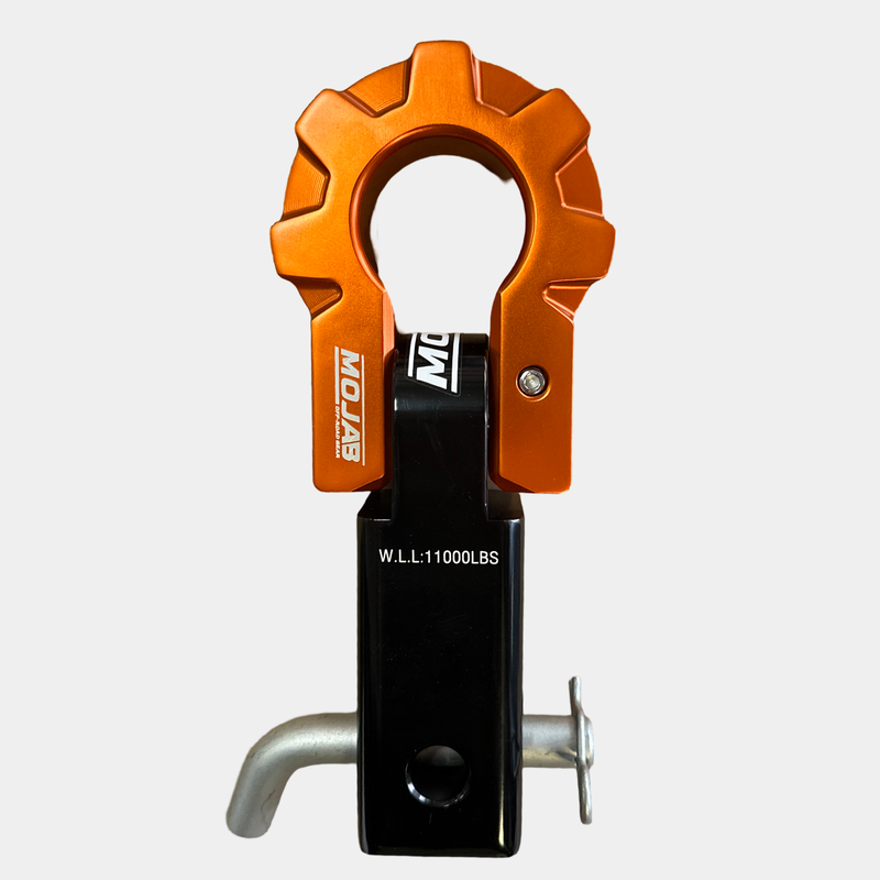 Load image into Gallery viewer, 2&#39;&#39; Aluminum Hitch Receiver with Aluminum D-Shackle 9T (LIFETIME WARRANTY)
