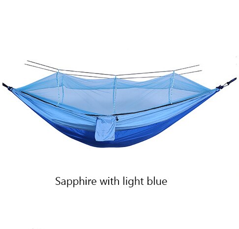 Load image into Gallery viewer, Bourette spinning 210T Nylon Hammock Outdoor Anti-mosquito Hammock Outdoor Camping Goods Bed Bearing
