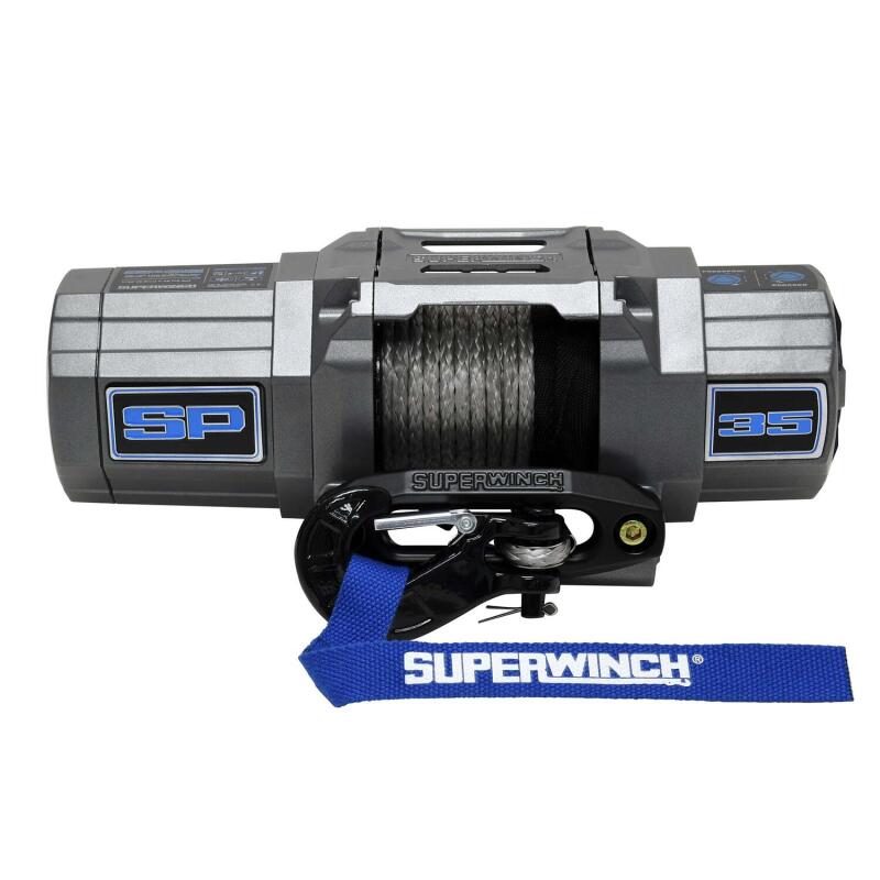 Load image into Gallery viewer, Superwinch 3500 LBS 12V DC 7/32in x 40ft Synthetic Rope Hawse Fairlead SP 35SR Winch
