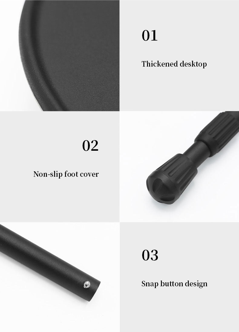 Load image into Gallery viewer, Outdoor Furniture Balcony Lightweight Portable Aluminum Height Adjustable Small Round Outdoor Folding Picnic Camping Table
