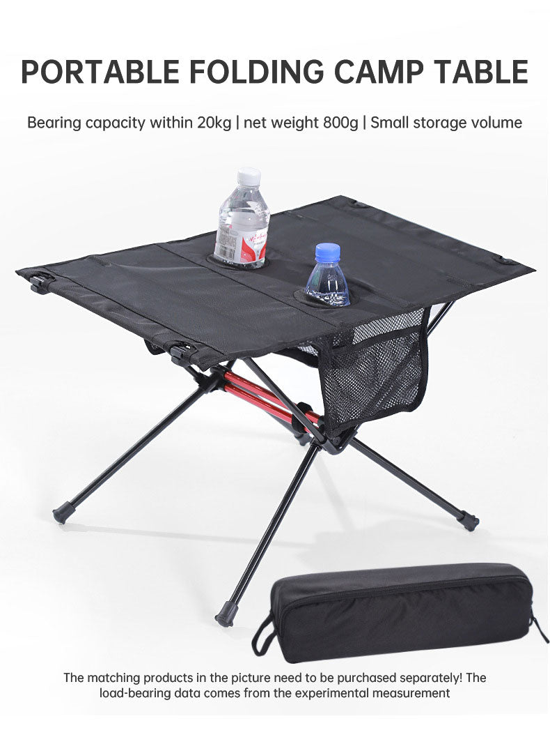 Load image into Gallery viewer, Ultra Light Folding Table Outdoor Camping Camping Car Portable Barbecue Picnic Cup Hole Mobile Phone Bag Small Table
