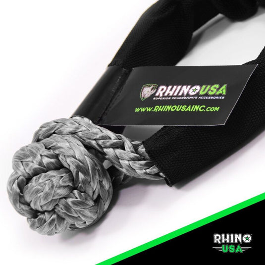 Rhino USA Synthetic Soft Shackles Gray (2-Pack)