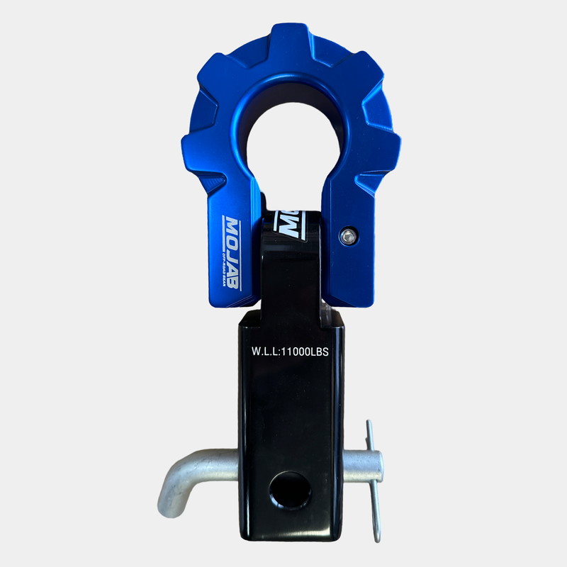 Load image into Gallery viewer, 2&#39;&#39; Aluminum Hitch Receiver with Aluminum D-Shackle 9T (LIFETIME WARRANTY)
