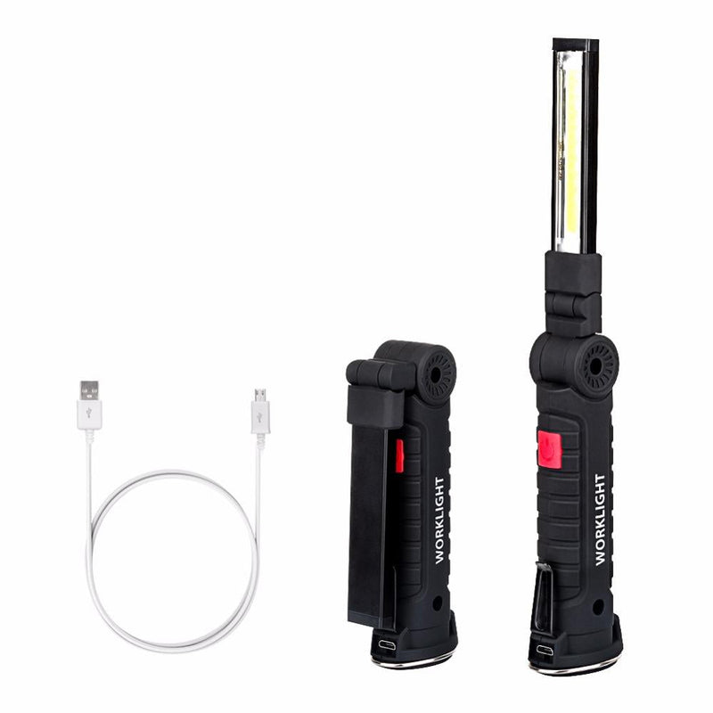 Load image into Gallery viewer, COB LED Multifunction Flashlight Hand Torch With Magnet Hook Built-in Battery
