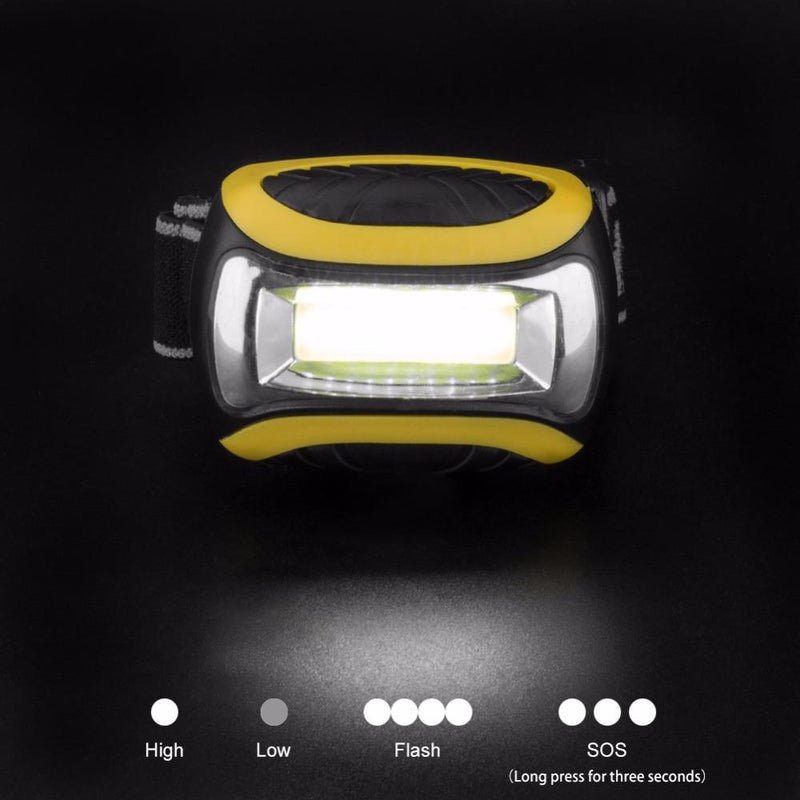 Load image into Gallery viewer, COB LED Headlamp  Frontal 4 Mode Energy Saving Flashlight Linterna For Outdoor Sports  Use AAA
