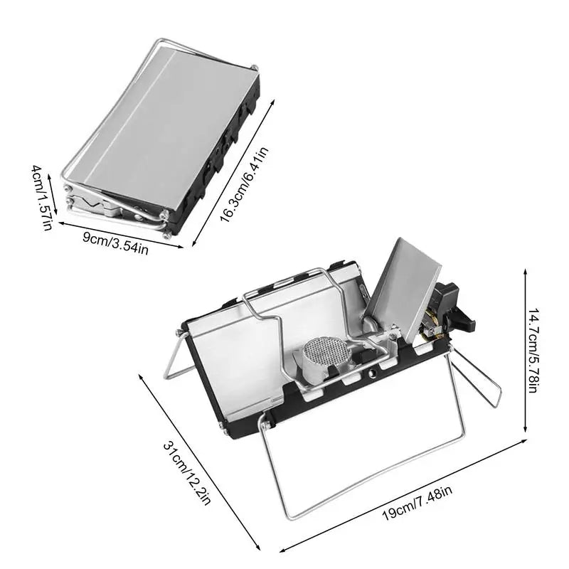 Load image into Gallery viewer, Portable Folding Mini Cassette Stove Windproof 2600W Camping Gas Stove Foldable Burner Boiled Water Stove For Camping Supplies
