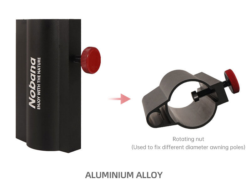 Load image into Gallery viewer, Outdoor Camping Awning Rod Fixer Tent Accessories Bracket Support Rod Fixed Pipe Holder Fishing Umbrella Adjusting Base
