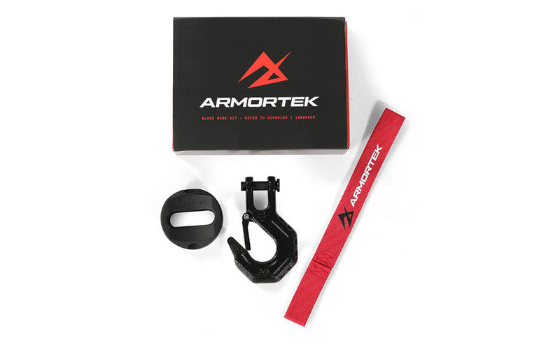 Load image into Gallery viewer, Armortek Black Hook Kit for 1/2&quot; Rope - Rated 22000lbs
