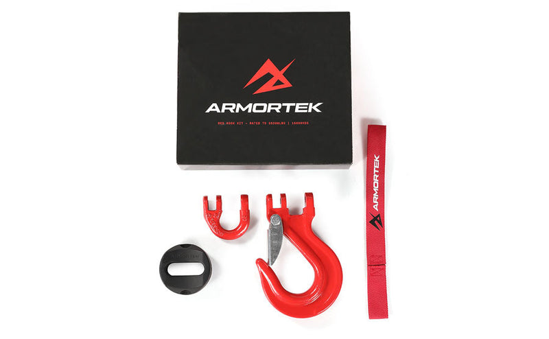Load image into Gallery viewer, Armortek Red Hook Kit for 9/16&quot; Rope - Rated 35200lbs
