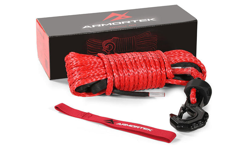 Load image into Gallery viewer, Armortek Synthetic Rope Kit 3/8&quot; x 50&#39; - MBL 22700 lbs
