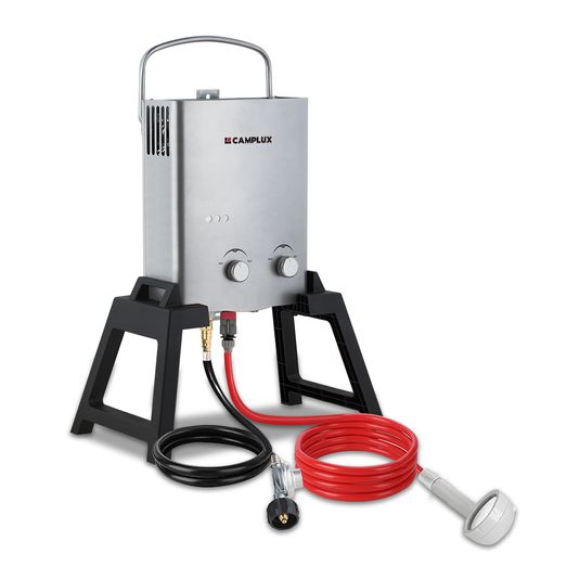Camplux AY132GMAX Portable Propane Water Heater With Stand