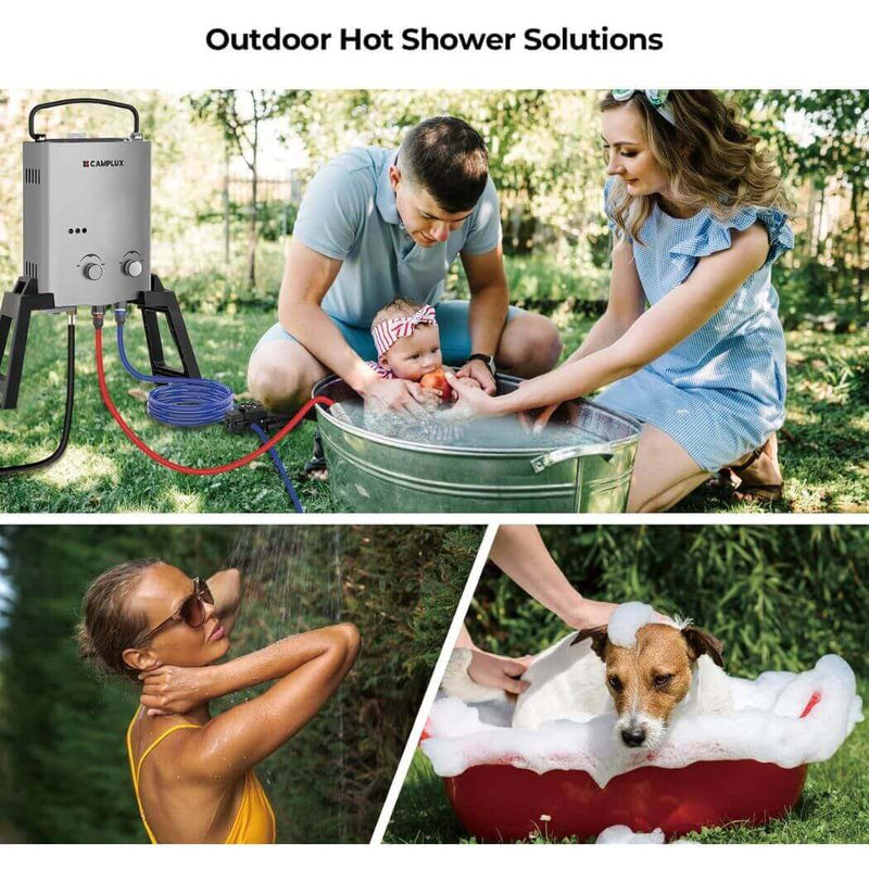 Load image into Gallery viewer, Camplux AY132GMAX Portable Propane Water Heater With Stand
