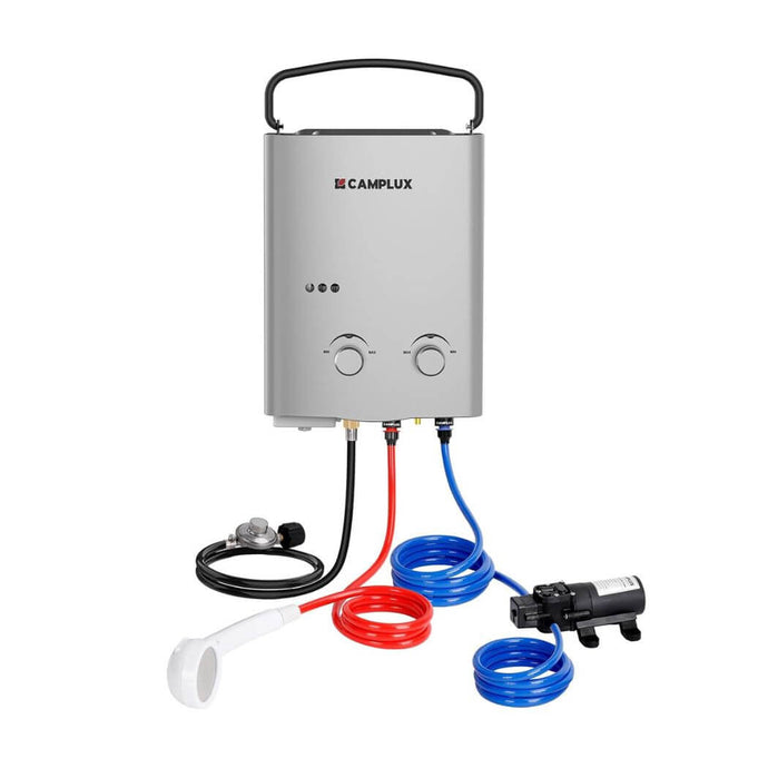 Camplux AY132GP43 Portable Propane Water Heater Pump Kit