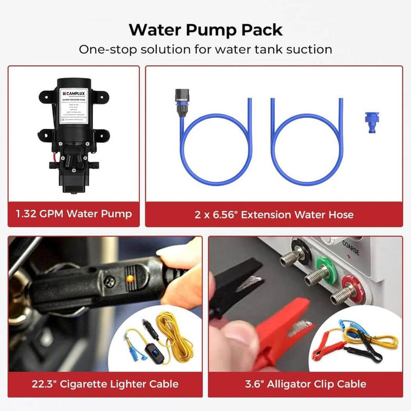 Load image into Gallery viewer, Camplux AY132GP43 Portable Propane Water Heater Pump Kit
