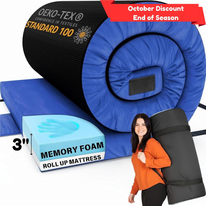 Load image into Gallery viewer, Matrix Air-Cell Memory Foam Camping Mattress
