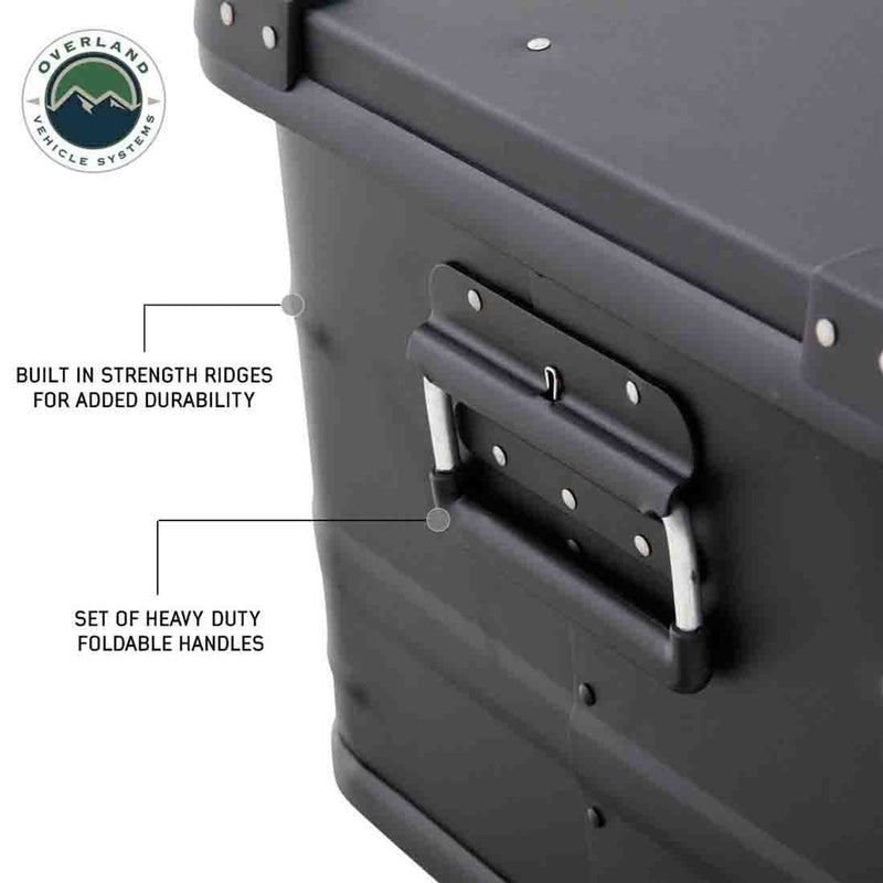 Load image into Gallery viewer, ALUMINUM BOX STORAGE 53QT - BLACK
