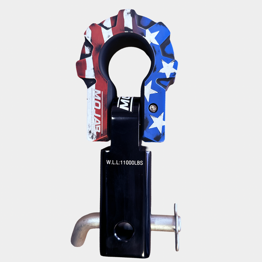 2'' Aluminum Hitch Receiver with Aluminum D-Shackle 9T (LIFETIME WARRANTY)