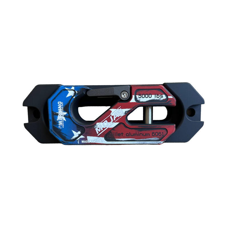 Load image into Gallery viewer, Side By Side / UTV Aluminum Recessed Winch Shackle with Fairlead Kit, closed latch (LIFE TIME WARRANTY*)
