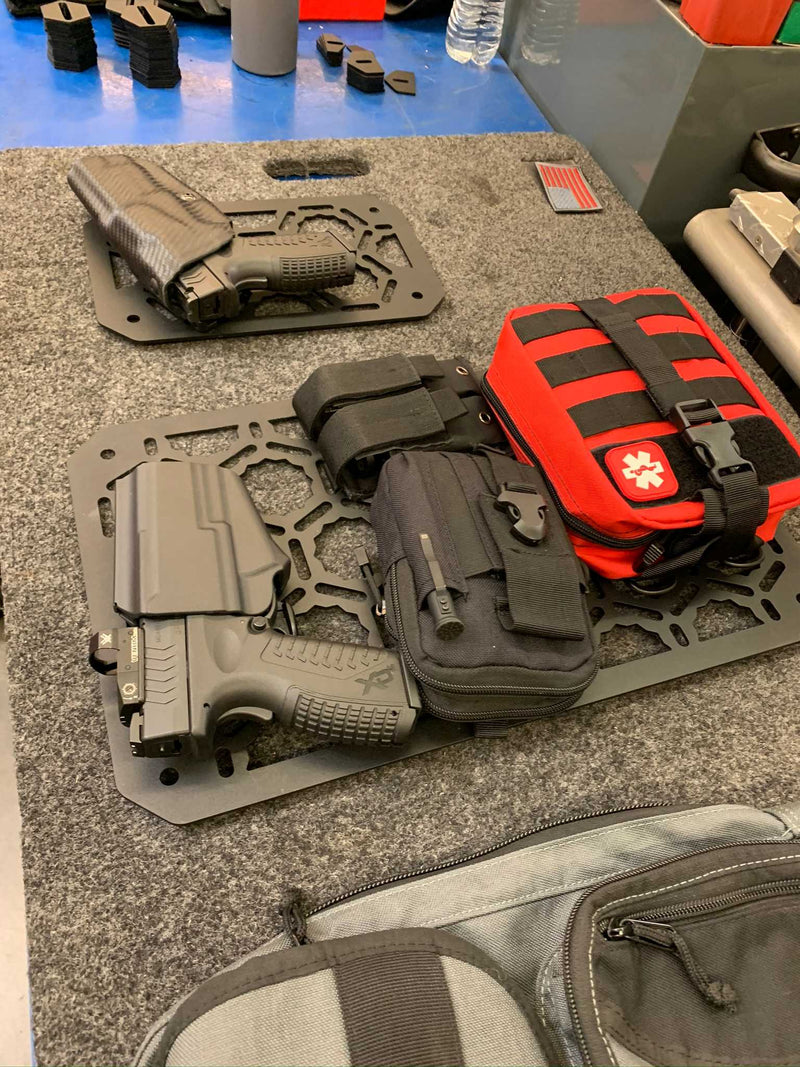 Load image into Gallery viewer, Backpack Insert Panel kit - with pistol holder, first aid kit, dual mag holder, Molle pouch
