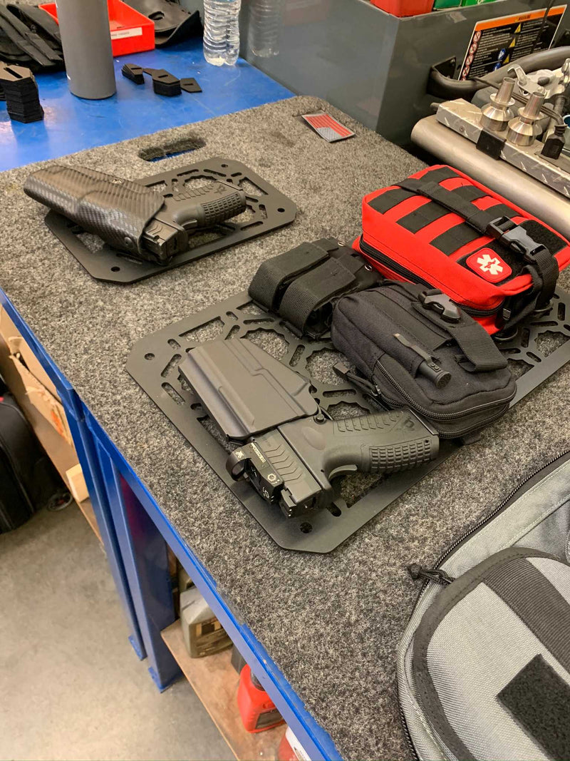 Load image into Gallery viewer, Backpack Insert Panel kit - with pistol holder, first aid kit, dual mag holder, Molle pouch
