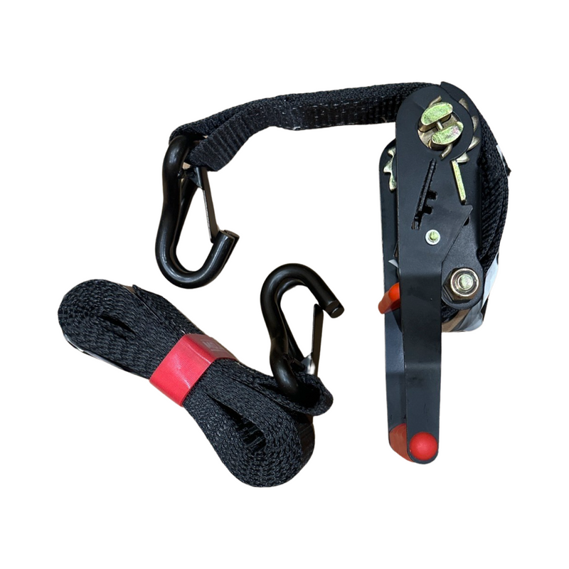 Load image into Gallery viewer, 2&quot; x 10&#39; Ratchet Tie-Down (Closed hook) and 2&#39;&#39; x 39&#39;&#39; Axle Tie-Down Set (Pack of 4) (Lifetime Warranty)
