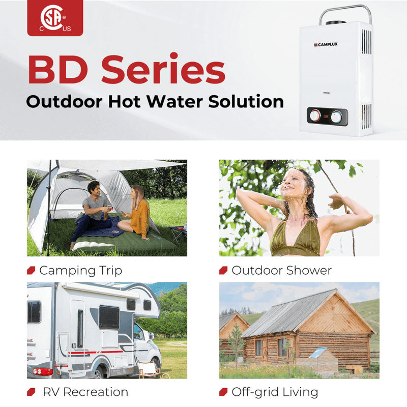Load image into Gallery viewer, Camplux BD158 Tankless Propane Water Heater Pump Kit
