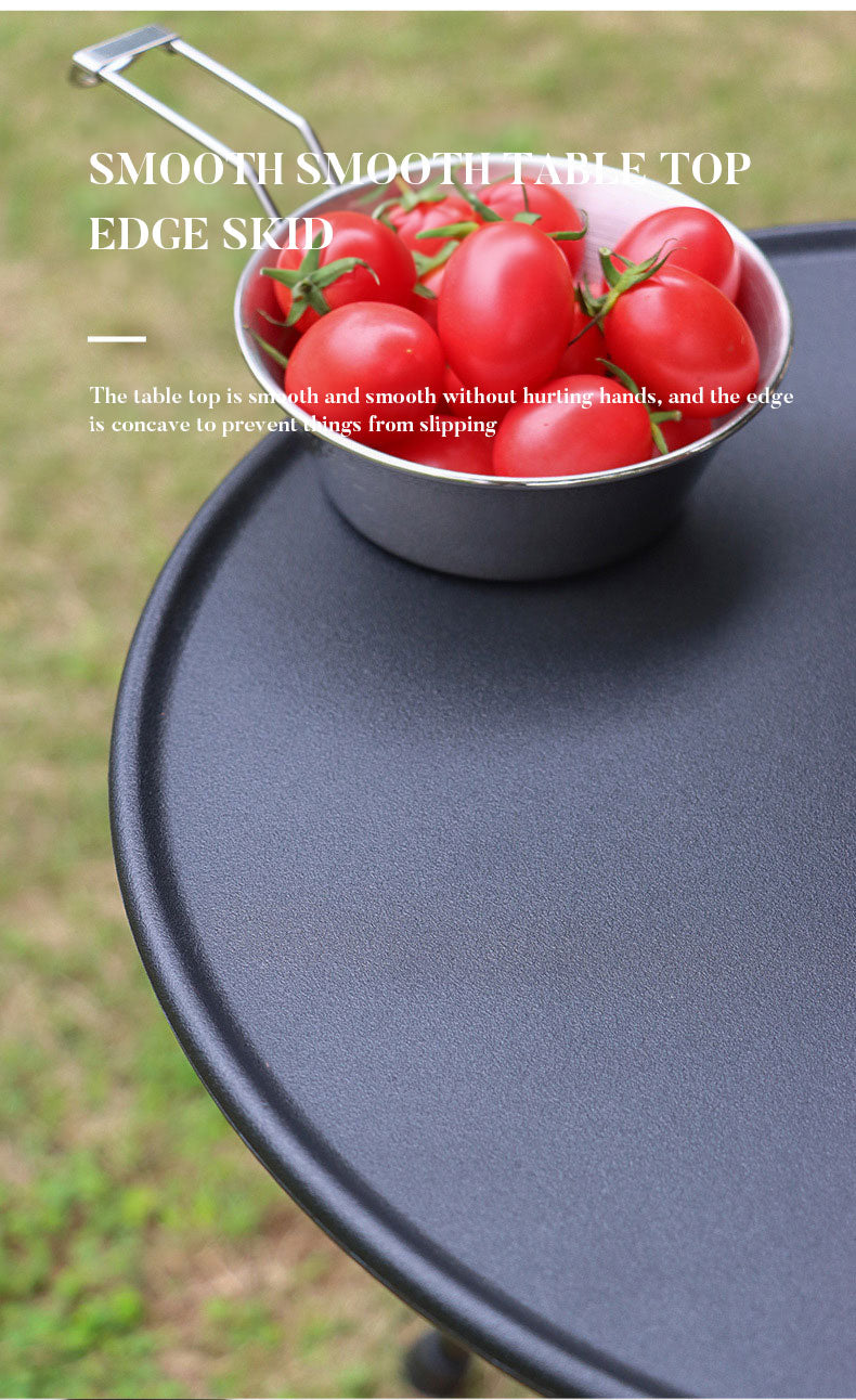 Load image into Gallery viewer, Outdoor Furniture Balcony Lightweight Portable Aluminum Height Adjustable Small Round Outdoor Folding Picnic Camping Table
