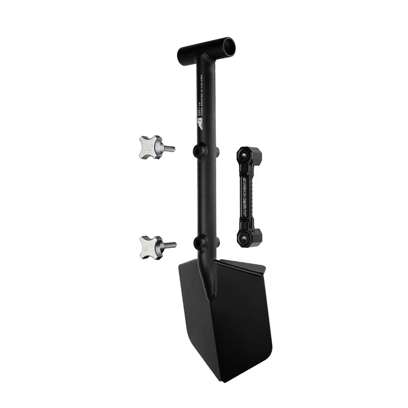 Load image into Gallery viewer, Shovel / Mount Combo - Black Mini Shovel / Black SSM with Knobs
