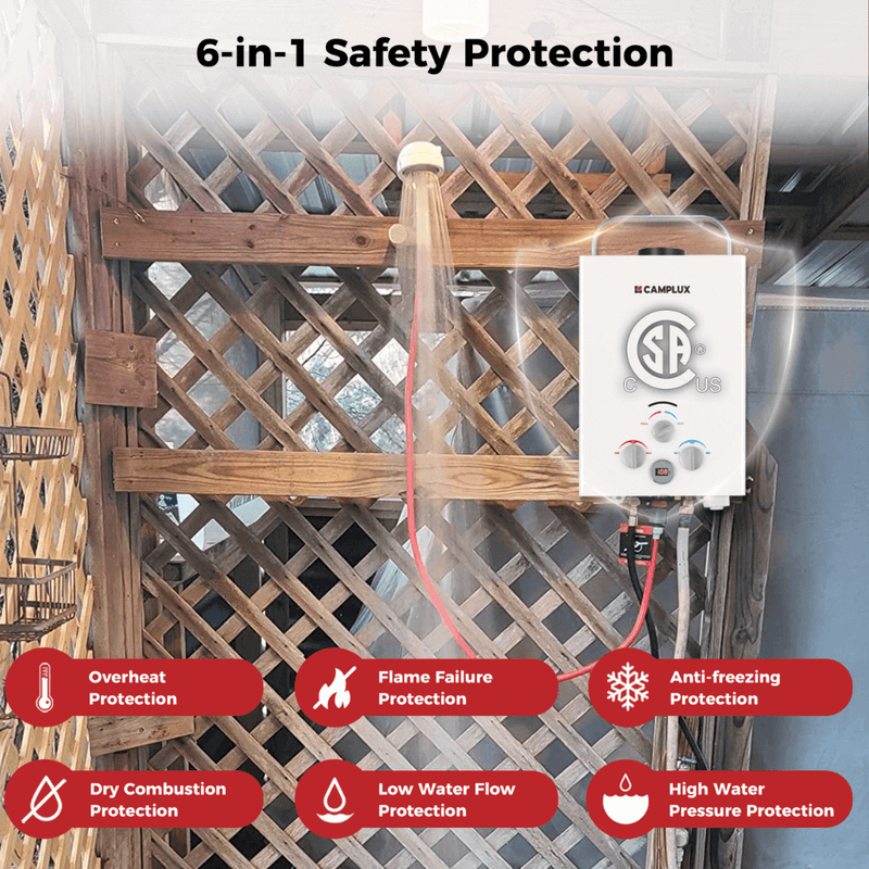 Load image into Gallery viewer, Camplux BW158 Camping Water Heater Propane
