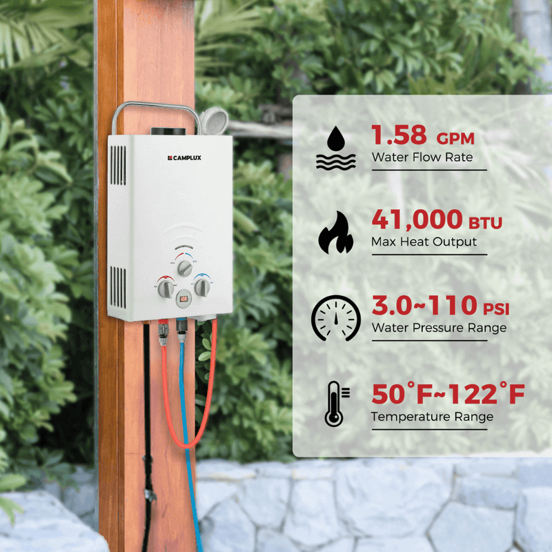 Load image into Gallery viewer, Camplux BW158 Camping Water Heater Propane

