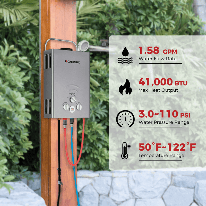 Load image into Gallery viewer, Camplux BW158G Camping Water Heater Propane
