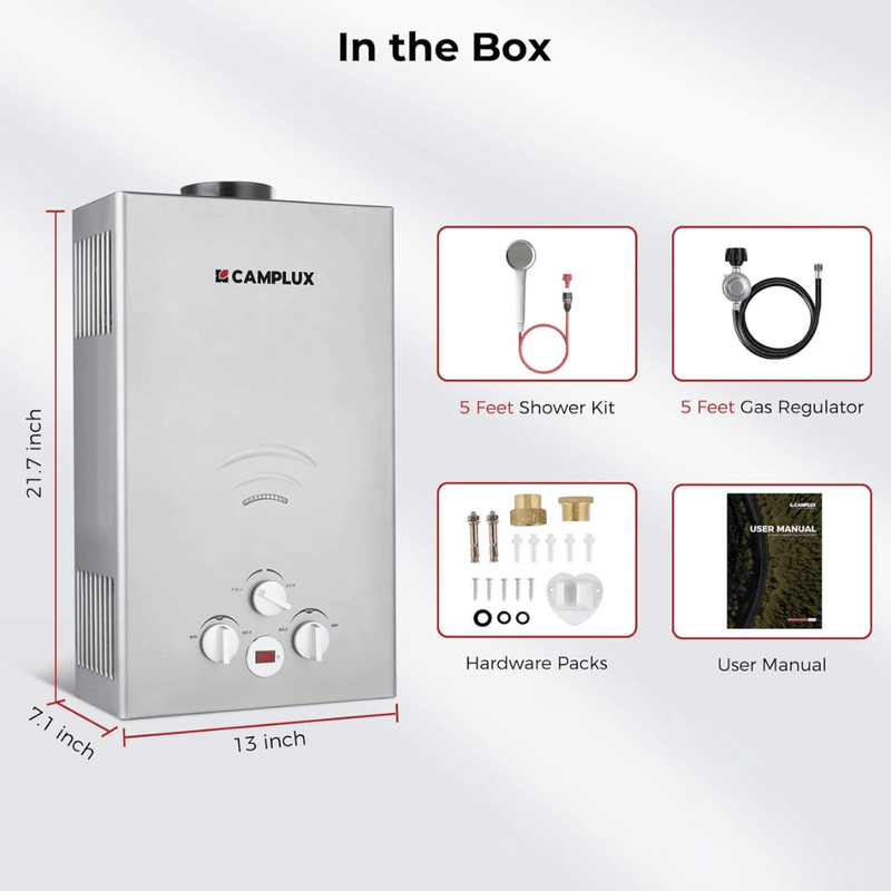 Load image into Gallery viewer, Camplux BW264G Camping Water Heater Propane
