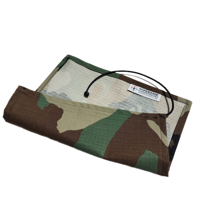 Load image into Gallery viewer, Pull Cloth - Lightweight minimalist handkerchief with paracord lanyard.
