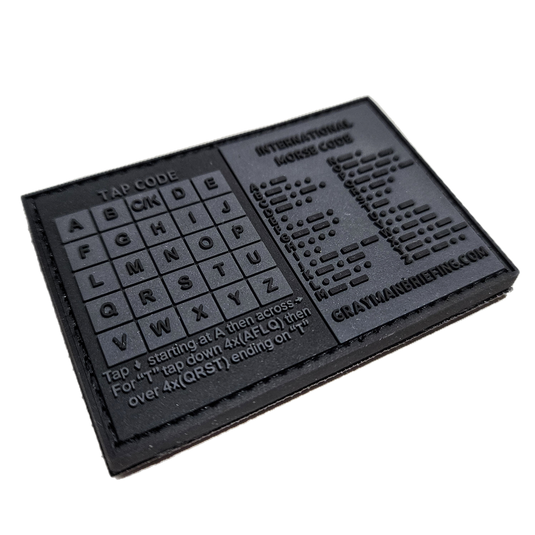 Storage Pocket Patch: Morse and Tap Code