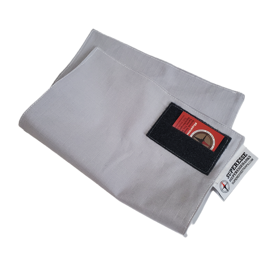 Tactical Tissue: Morale Patch compatible Ripstop stitched hank with covert storage pocket.
