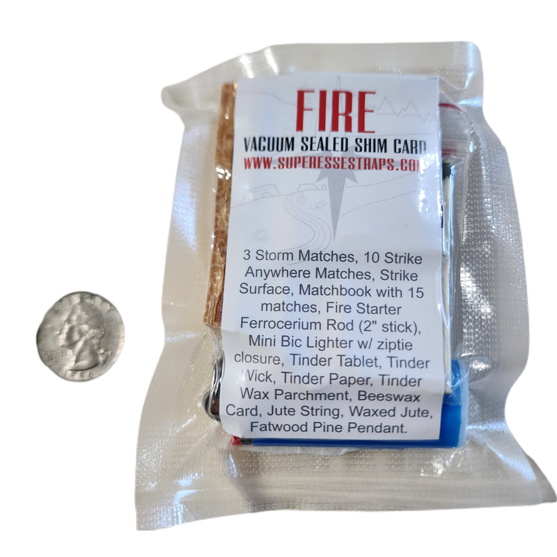 Load image into Gallery viewer, Shim Personal Survival Cards - Wallet Size Vacuum Sealed Survival Packets
