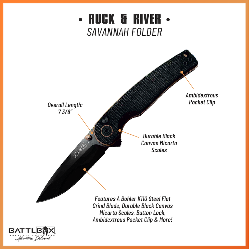 Load image into Gallery viewer, Ruck &amp; River Savannah Folding Knife
