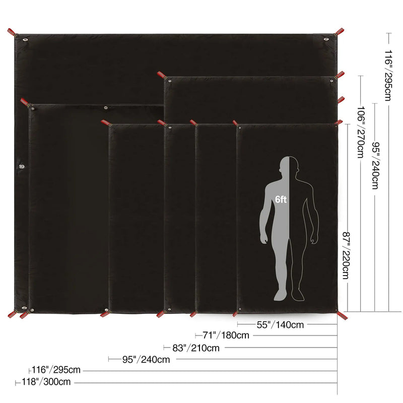 Load image into Gallery viewer, Ultralight Tent Footprint, PU 2000 Waterproof Camping Tent Tarp
