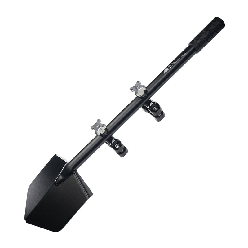 Load image into Gallery viewer, Shovel / Mount Combo - Black LONG Shovel / Black UMD with Knobs

