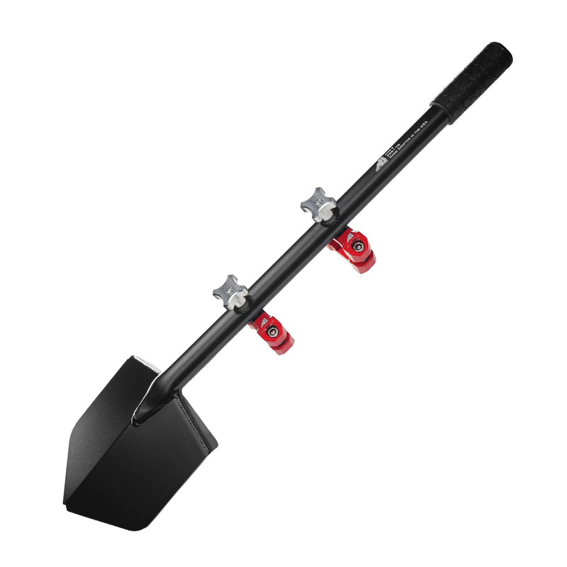 Load image into Gallery viewer, Shovel / Mount Combo - Black LONG Shovel / Red UMD with Knobs
