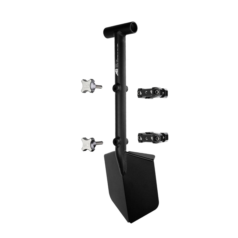 Load image into Gallery viewer, Shovel / Mount Combo - Black Mini Shovel / Black UMD with Knobs
