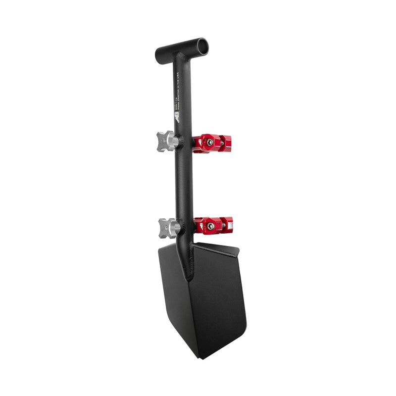 Load image into Gallery viewer, Shovel / Mount Combo - Black Mini Shovel / Red UMD with Knobs

