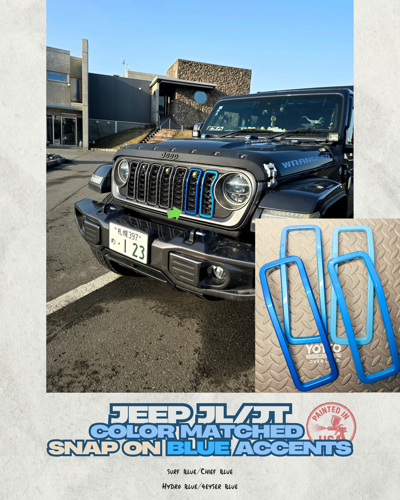 Load image into Gallery viewer, "Snap On" Accent Slot Cover for 24-25 Grille Wrangler JL JT Grille
