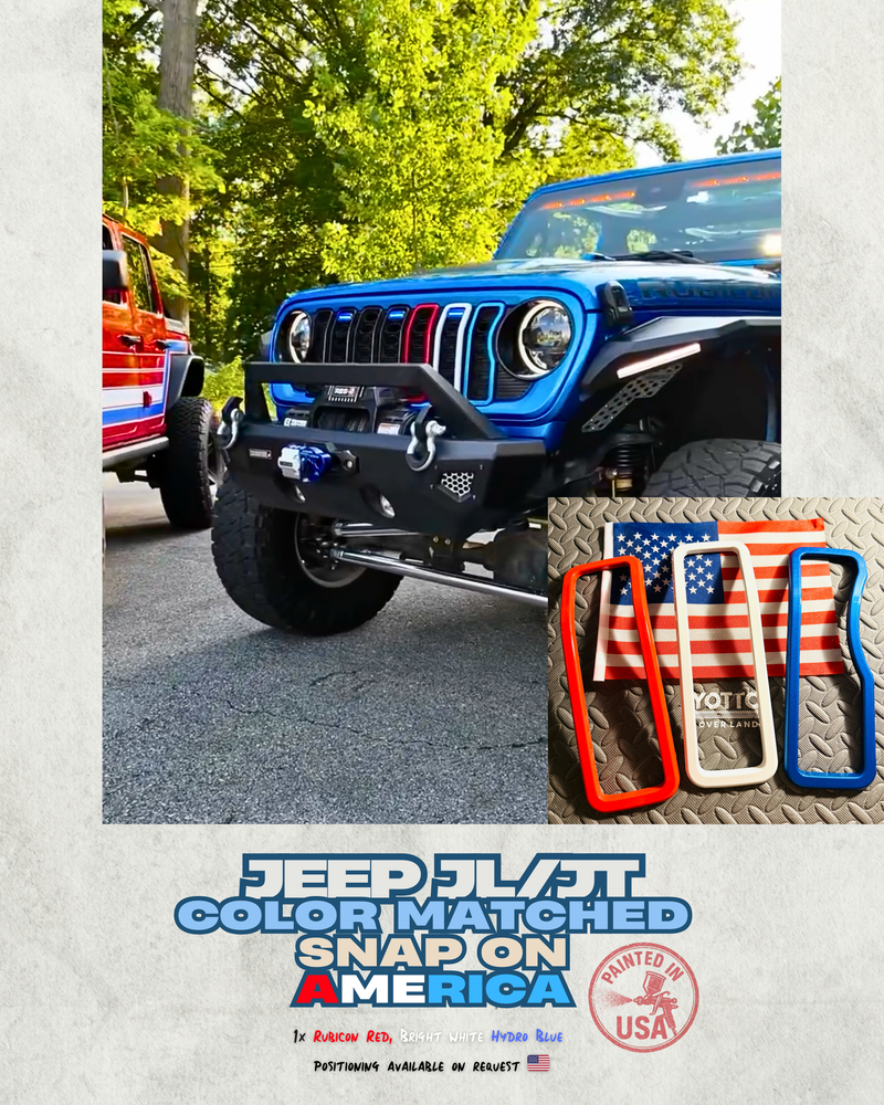 Load image into Gallery viewer, "Snap On" Accent Slot Cover for 24-25 Grille Wrangler JL JT Grille
