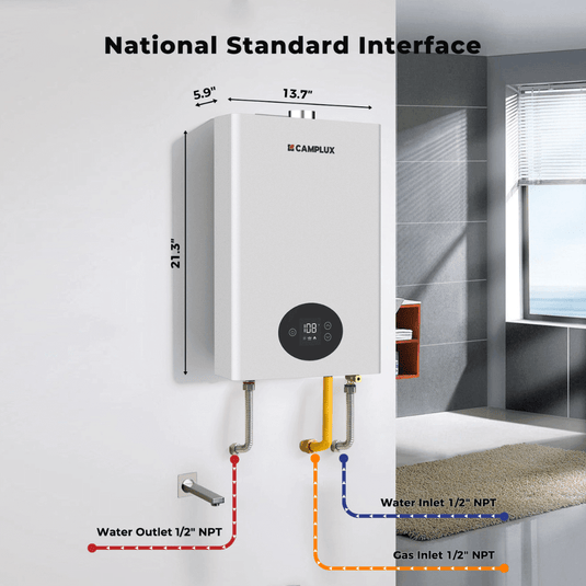 Camplux Climatech 3 Indoor Gas Tankless Water Heater 68,000 BTU