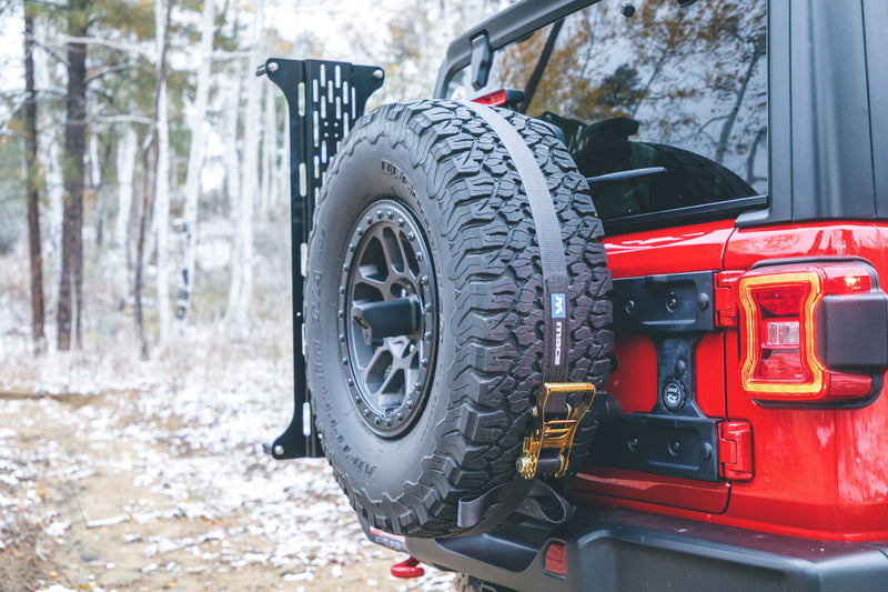 Load image into Gallery viewer, Overland Kitted Spare Tire MAXTRAX Mounting System

