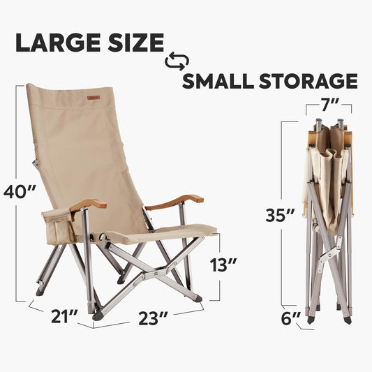 Load image into Gallery viewer, Hi1600L Folding Camping Chairs for Outside| ICECO
