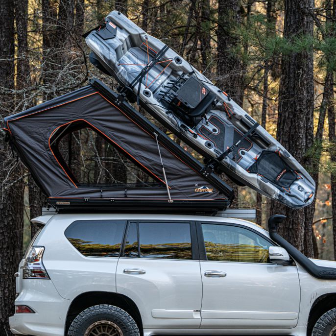 Load image into Gallery viewer, Outdoorsman XL Plus - Aluminum Clam Shell Roof Top Tent
