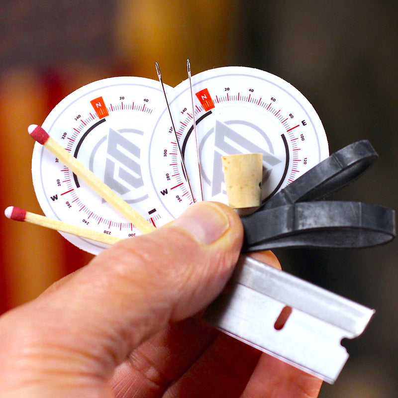 Load image into Gallery viewer, DIY - Water Bottle - Tiny Survival Compass Kit

