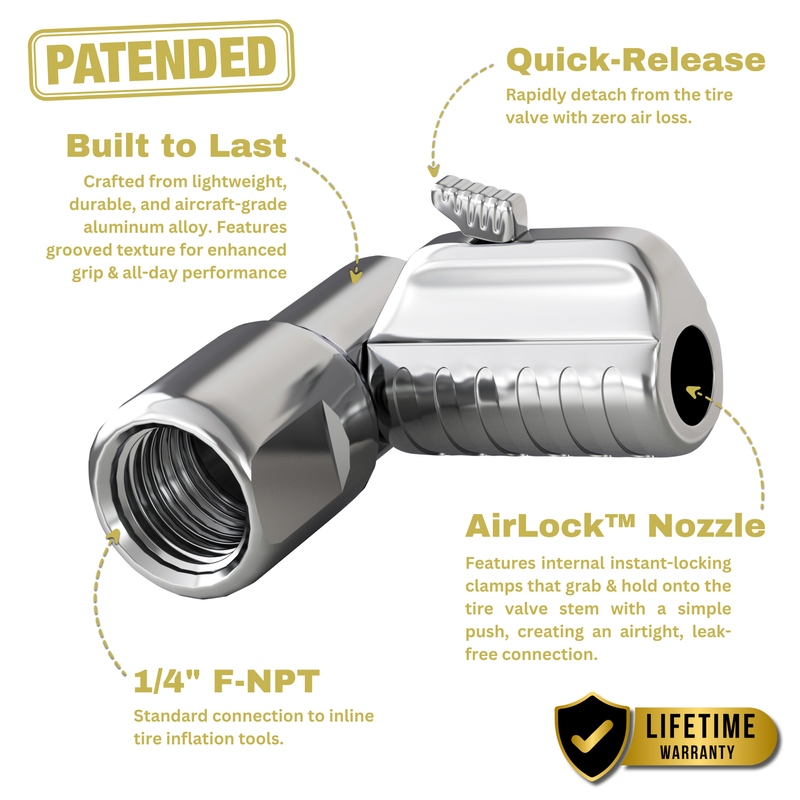 Load image into Gallery viewer, Lightning™ L2-Series Tire Air Chuck - 1/4&quot; F-NPT
